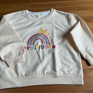 Cream Rainbow Kids Sweatshirt